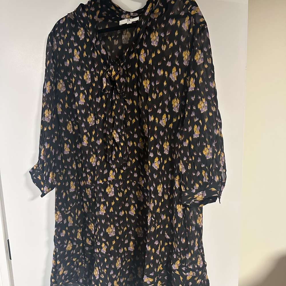 Floral Black Dress